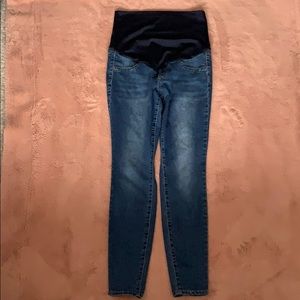 Blue maternity jeans